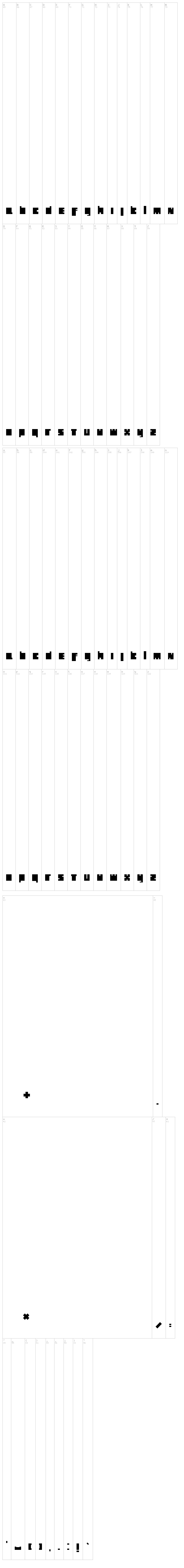 Holland Blocks font map